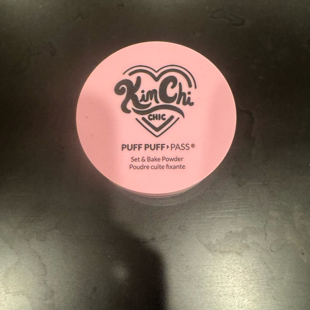 Pink Makeup Setting Powder Compact